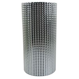 Leaf 80cm Artificial Red Lily Arrangement Silver Glass Vase - thumbnail 7