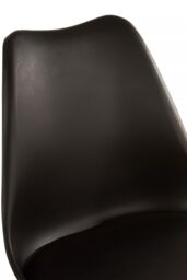 Orsina Stockholm Black Chair With Cushion & Beech Wood Legs - thumbnail 5