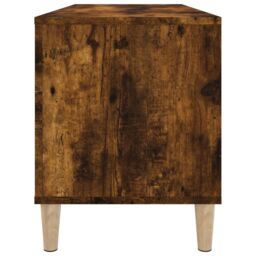Berkfield Home Record Cabinet Smoked Oak 100x38x48 cm Engineered Wood in Brown - Size: 100 x 38 x 48 cm - thumbnail 6