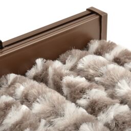 Berkfield Home Fly Curtain Taupe & White 56x200 cm Chenille - thumbnail 5