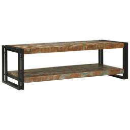 Berkfield Home Coffee Table Multicolour 120x50x38 cm Solid Wood Reclaimed - Size: 120 x 50 x 38 cm