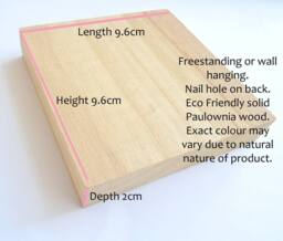 Amaya Rose Ltd Be Pretty Strong, Brave, Kind Solid Wood Sign Plaque. Shelf Décor in Beige - thumbnail 7