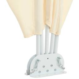 Berkfield Home Collapsible Terrace Side Awning Cream 240x160 cm in Beige - thumbnail 7