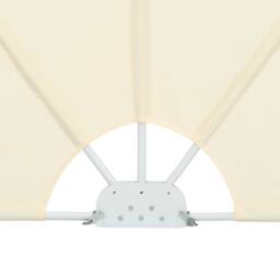 Berkfield Home Collapsible Terrace Side Awning Cream 240x160 cm in Beige - thumbnail 8
