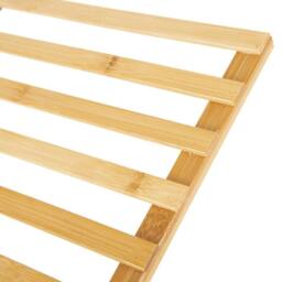 Kelvenix Wooden Clothes Rail Hanging in Natural - thumbnail 3