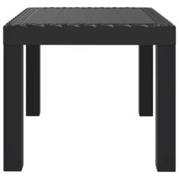 Berkfield Home Garden Table Anthracite 59x47x40 cm PP in Black - Size: 59 x 47 x 40 cm - thumbnail 4