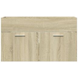 Berkfield Home Sink Cabinet Sonoma Oak 80x38.5x46 cm Engineered Wood in Brown - thumbnail 4