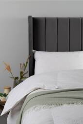 EarthKind Feather & Down 13.5 Tog Winter Duvet in White - Size: King - thumbnail 3