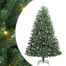 Berkfield Home Artificial Hinged Christmas Tree Green 300 cm PVC & Metal - thumbnail 2