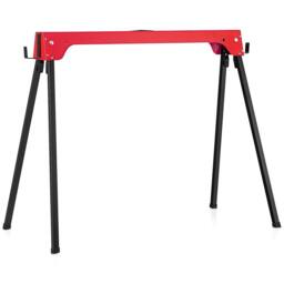 Gymax 2 Pack Folding Sawhorses Compact Power Tools Twin Pack Tool Stands in Red - thumbnail 3