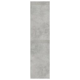 Berkfield Home Wardrobe Concrete Grey 100x50x200 cm Engineered Wood - Size: 100 x 50 x 200 cm - thumbnail 5