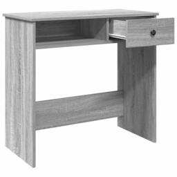 Berkfield Home Desk Grey Sonoma 80x40x75 cm Engineered Wood - Size: 80 x 40 x 75 cm - thumbnail 4