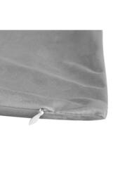 KDMD 4 Pack Light Grey Velvet Square Pillow Cushion Cover 45x45cm - Size: 45x45 cm - thumbnail 3