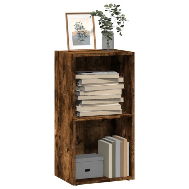 Berkfield Home Bookcase Smoked Oak 40x30x77 cm Engineered Wood in Brown - Size: 40 x 30 x 77 cm - image 1