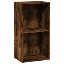Berkfield Home Bookcase Smoked Oak 40x30x77 cm Engineered Wood in Brown - Size: 40 x 30 x 77 cm - thumbnail 2