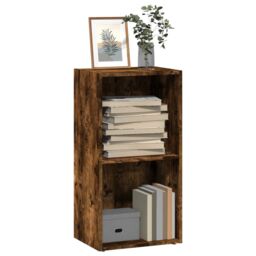 Berkfield Home Bookcase Smoked Oak 40x30x77 cm Engineered Wood in Brown - Size: 40 x 30 x 77 cm - thumbnail 1