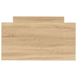 Berkfield Home Bed Frame Sonoma Oak 75x190 cm Small Single Engineered Wood in Brown - thumbnail 4