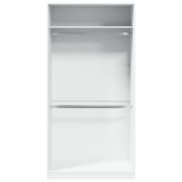 Berkfield Home Wardrobe White 100x50x200 cm Engineered Wood - Size: 100 x 50 x 200 cm - thumbnail 4