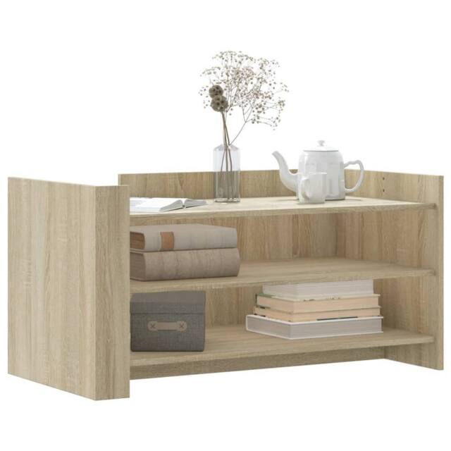 Berkfield Home Durable Coffee Table Sonoma Oak 100x50x50 cm Engineered Wood in Light Oak - Size: 100 x 50 x 50 cm - image 1