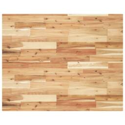Berkfield Home Table Top Rectangular 100x80x4 cm Solid Wood Acacia in Brown - Size: 100 x 80 x 4 cm - thumbnail 1