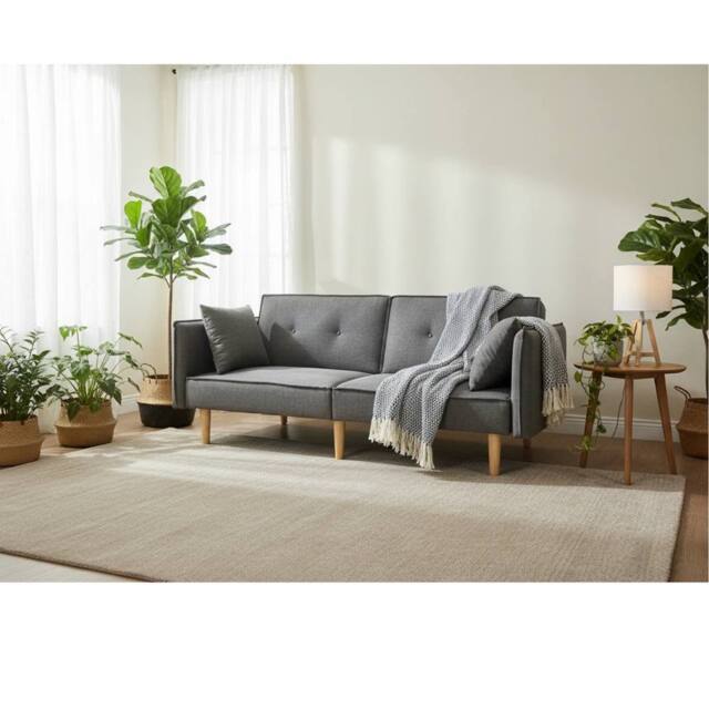 Outdoor Living Finnley Two Seat Grey Sofa Bed - Grey - image 1