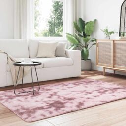 Berkfield Home Shaggy Rug High Pile NAVARRA Dusty Pink 130x200 cm Polyester - Size: Medium - thumbnail 3