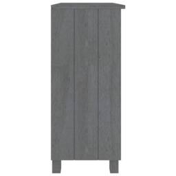 Berkfield Home Sideboard HAMAR Dark Grey 85x35x80 cm Solid Wood Pine - Size: 85 x 35 x 80 cm - thumbnail 4