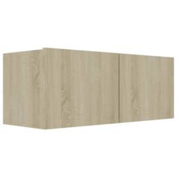 Berkfield Home 8 Piece TV Cabinet Set Sonoma Oak Engineered Wood in Light Brown - thumbnail 7