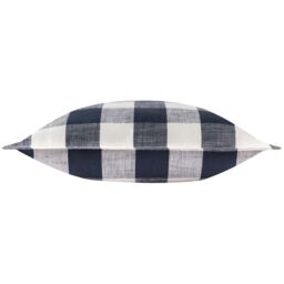 Yard Chesil Check 100% Cotton Outdoor Cushion in Navy - thumbnail 3