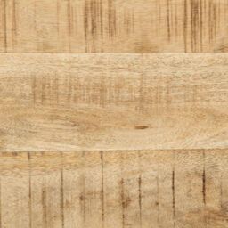 Berkfield Home Wall-mounted TV Cabinet 100x32x25 cm Solid Wood Rough Mango in Brown - Size: 100 x 32 x 25 cm - thumbnail 9