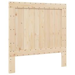 Berkfield Home Beautiful Bed Frame without Mattress with Headboard 100x200 cm So in Natural - thumbnail 6