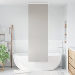Berkfield Home Shower Roller Blind with Cassette 70x240 cm Fabric Width 66 cm in Grey - thumbnail 2