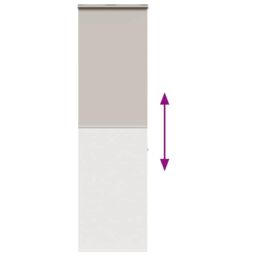 Berkfield Home Shower Roller Blind with Cassette 70x240 cm Fabric Width 66 cm in Grey - thumbnail 5