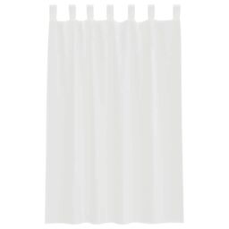 Berkfield Home Voile Curtains with Loops 2 pcs White 140x175 cm - thumbnail 4