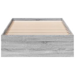 Berkfield Home Bed Frame with Drawers without Mattress Grey Sonoma 90x190 cm Single - thumbnail 4