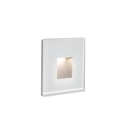 Netlighting Dart Outdoor Recessed Wall Lamp Matt White 3000K IP65 - thumbnail 1
