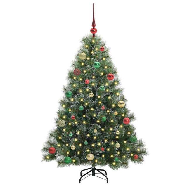 Berkfield Home Realistic Artificial Christmas Tree with 150 LEDs Green 150 cm PE - image 1