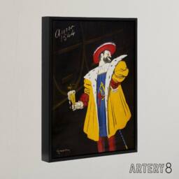 "Artery8 Vintage Fort Carre Beer Advert Framed Canvas Wall Art Print Cappiello - Size: W12"" x H16""" - thumbnail 2