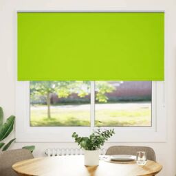 Berkfield Home Roller Blind Blackout Leaves Green 155x150 cm Fabric Width 151.6 cm Polyester - thumbnail 2