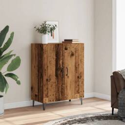 Berkfield Home Sideboard Old Wood 70x34x90 cm Engineered Wood in Brown - Size: 70 x 34 x 90 cm - thumbnail 1