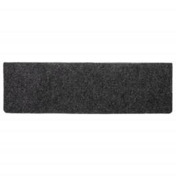 Berkfield Home Stair Mats 10 pcs Grey 65x21x4 cm Needle Punch - Size: Medium - thumbnail 5