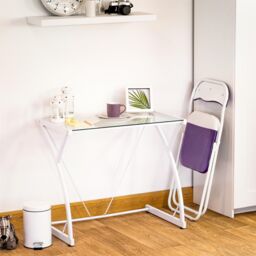 Harbour Housewares 6x Padded Folding Chairs Metal Frame Easy Store Portable Folding Seats - thumbnail 5