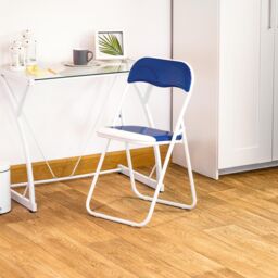 Harbour Housewares 6x Padded Folding Chairs Metal Frame Easy Store Portable Folding Seats - thumbnail 4