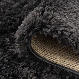 Kukoon Graphite Super Soft Shaggy Rug in Charcoal - Size: 60 cm x 240 cm - thumbnail 5