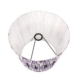Ruma Lilac Ikat Patterned Pleated Tapered Shade for Table Lamps in Purple - Size: 12 inches - thumbnail 5