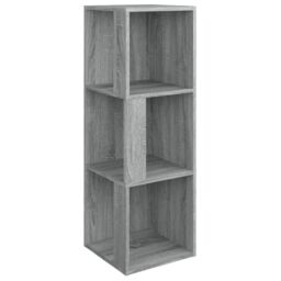 Berkfield Home Corner Cabinet Grey Sonoma 33x33x100 cm Engineered Wood - Size: 33 x 33 x 100 cm - thumbnail 2