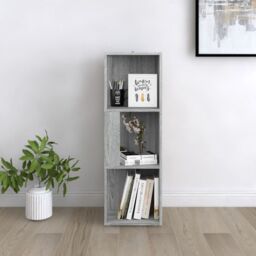 Berkfield Home Corner Cabinet Grey Sonoma 33x33x100 cm Engineered Wood - Size: 33 x 33 x 100 cm - thumbnail 3