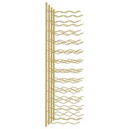 Berkfield Home Wall Mounted Wine Rack for 36 Bottles 2 pcs Gold Iron - thumbnail 5