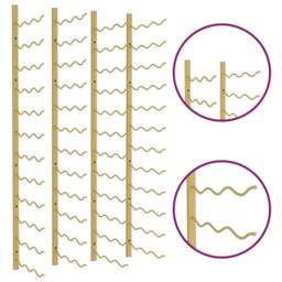 Berkfield Home Wall Mounted Wine Rack for 36 Bottles 2 pcs Gold Iron - thumbnail 6