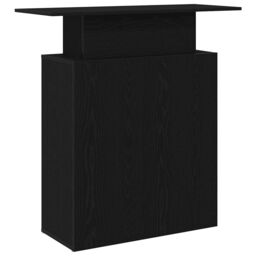 Berkfield Home Reception Desk Black 100x40x104 cm Engineered Wood - Size: 100 x 40 x 104 cm - thumbnail 7